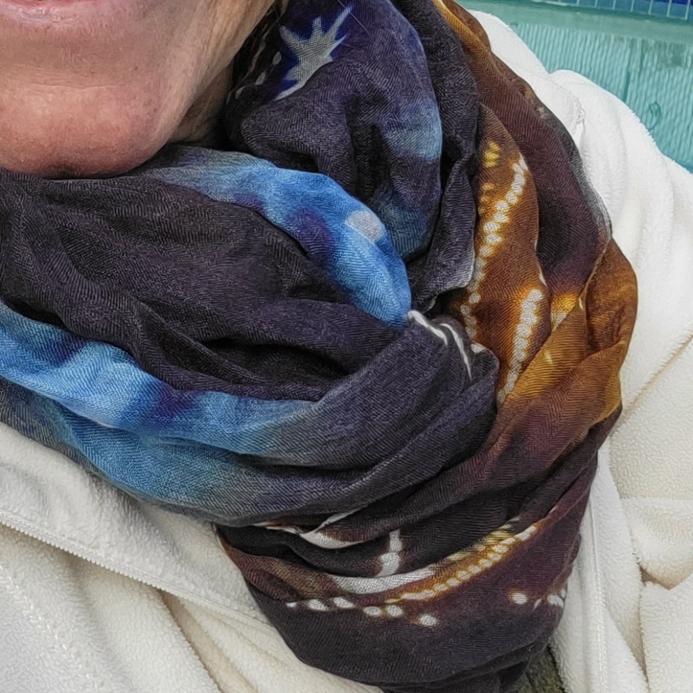 💛LUXURY SCARF/SHAWL CHIC 100% MODAL twinkling starHP!👗BEST IN BOUTIQUE - Picture 4 of 10